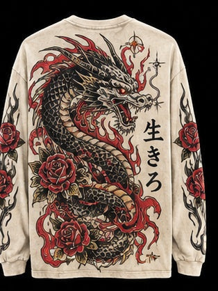 SMS Ivory Reaper Long-Sleeve Tee — Vintage Bone